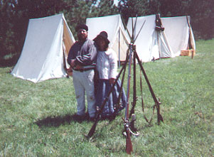 The Websergeant and his wife at the Northwest Company Post at Pine City, MN