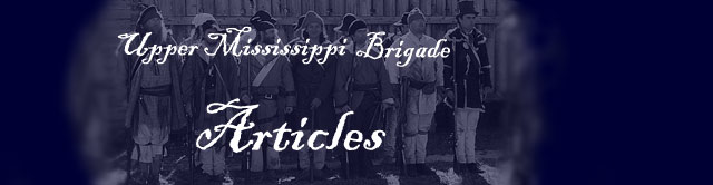 Upper Mississippi Brigade articles; photo is UMB at Ft. Osage
