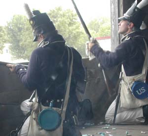 American defenders at Prairie du Chien